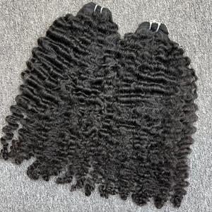 Cheveux frisés crépus de la meilleure qualité dans la trame, cheveux humains 100%, cheveux bruts cambodgiens un donneur - Product Image 4