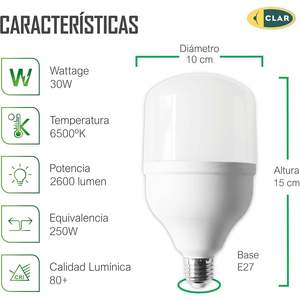 Industrial E27 30W LED <b>Bulb</b> - Product Image 3