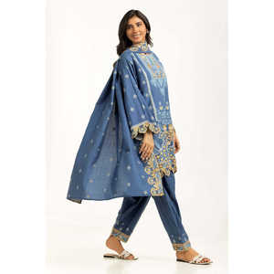 Conjunto de Traje de Pashmina Bordado de 3 Piezas para Mujer IUSTKSD-1220 - Product Image 3