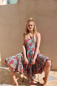 Vestido indio de algodón hecho a mano para mujer, ropa de boda para niña, vestido estampado Floral, vestido estampado - Product Image 5