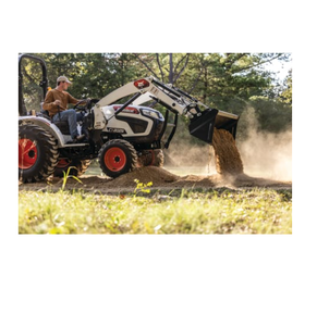 Tractores compactos modernos de 26HP con motor ecológico de bajas emisiones en venta con 1 dispositivo de carga frontal de acoplamiento rápido. - Product Image 3