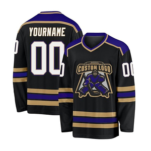 Lettre cousue et chiffre maillots de hockey sur glace de l'équipe des États-Unis Design personnalisé maillot de hockey sur glace de l'équipe du Canada - Product Image 5