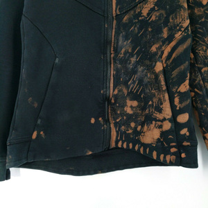 Distressed Applique Patch Embroidery <b>Vintage</b> Acid Washed Men Hoodies Acid Wash <b>Hoodie</b> <b>Zip</b> <b>up</b> - Product Image 4