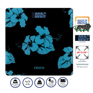 Balance de salle de bain électronique intelligente portable en verre trempé antidérapant, fonctionnant sur piles, mesure du poids 0,1 kg - Product Image 2