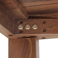 Mobilier de maison OEM mobilier de salle à manger table à manger en noyer d'Amérique du Sud/ensemble table à manger en noyer