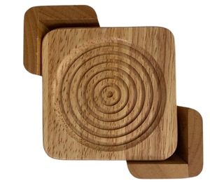 Sous-verres décoratifs en gros, tapis et coussinets de forme carrée pour le thé et le café, en bois d'acacia, fabriqués en Inde - Product Image 1