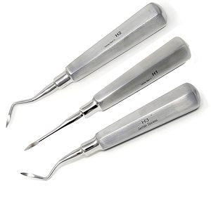 Ensemble de 2 instruments dentaires allemands à manche creux, manuels, pour droitier et gaucher, chirurgicaux - Product Image 6