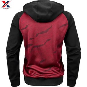 Sweat à capuche classique en molleton zippé, hiver, 100% coton, coupe confortable, unisexe, adultes, logo de marque personnalisé, prix de gros d'usine élégant - Product Image 3