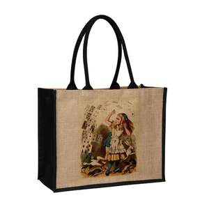 Bolsa de compras de yute con logotipo personalizado de alta calidad, bolsas de compras de yute naturales Premium reutilizables ecológicas personalizadas - Product Image 2