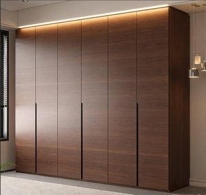 Armoire en bois prête à <span class=keywords><strong>assembler</strong></span>, meubles de chambre à coucher avec plusieurs compartiments, tringles à vêtements et tiroirs pour petit espace - Product Image 2