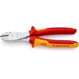 Alicates de Corte Lateral KNIPEX de Alta Resistencia de 200 mm con Mangos Multicomponentes VDE Form 0 - Product Image 1