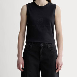 Camiseta Deportiva sin Mangas de Secado Rápido, Transpirable y Ecológica con Logotipo Frontal para Mujer, para Deportes y Entrenamiento - Product Image 3