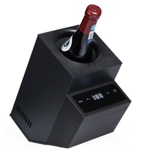 Refroidisseur de vin de bouteille de batterie avec refroidissement de semi-conducteur et adaptateur de voiture pour les voyages en voiture - Product Image 5