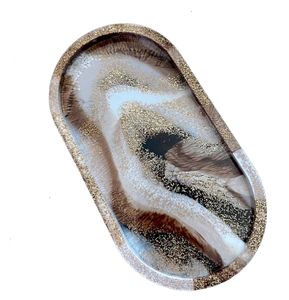 Bandeja de desayuno de estilo europeo bandeja de resina hecha a mano India platos suministros a granel restaurantes bandeja de decoración de boda - Product Image 1