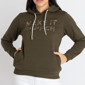 Sudaderas con Capucha Unisex de Última Moda para Mujer, Personalizadas, de Corte Regular, Tallas Grandes, Tejido de Spandex/Algodón, Ecológicas, con Cierre Frontal - Product Image 2