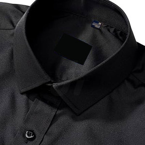 Chemise à boutons pour hommes avec coupe classique et finition lisse Chemise habillée à manches longues en coton doux pour hommes Style d'affaires - Product Image 3