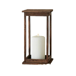 High Quality Decorative Natural Wooden <b>Candle</b> <b>Lantern</b> Square Shape Brown Hanging <b>Lantern</b> for Home & Garden Decor - Product Image 2