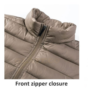 Chaqueta acolchada impermeable hecha a medida con cuello levantado Diseña tu propio logotipo Ropa informal de estilo callejero para el invierno - Product Image 3