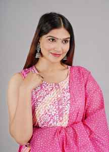 Tela de algodón de alta calidad India mujeres Sharara traje Kurta con Sharara última colección mujeres ropa Casual readymade cosido completo - Product Image 6