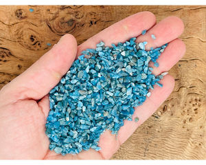 Pierres de cristal d'apatite bleue naturelles, pierres roulées, mascotte sculptée, 3 à 5 mm, pour la vente en gros - Product Image 4