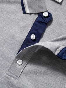 2 uds. Pleasure OBM, camisas de manga corta para hombre, 180gsm, tela transpirable, cuello en contraste y ribete de puño, ropa de trabajo de Color sólido para verano - Product Image 4