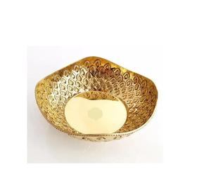 Cuenco con forma de flor de Metal de calidad, diseño atractivo, cuenco para servir chocolate y sopa, hecho a mano para decoración de festivales a granel - Product Image 2