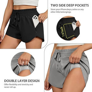 Custom logo Fitness Gym <b>Shorts</b> With Drawstring Fleece Cotton <b>Sweat</b> <b>Shorts</b> <b>Women</b> High Quality Casual <b>Short</b> Pants for <b>Women</b> - Product Image 2