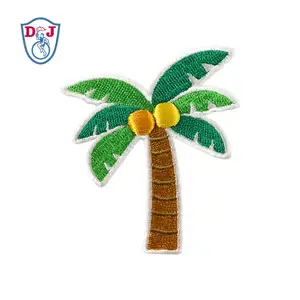 3D пластырь вышивка дизайн кокосовое дерево Плюм дерево
