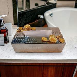 Admirable Design Porte-boîte à mouchoirs en métal Fancy Hotel Ware Boîte à mouchoirs Porte-serviettes pour la maison Table à manger Utilisation de cuisine à vendre - Product Image 3