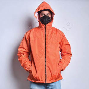 2025 meilleure qualité veste de pluie légère pour hommes Logo personnalisé coupe-vent à capuche avec fermeture à glissière veste de randonnée imperméable - Product Image 1