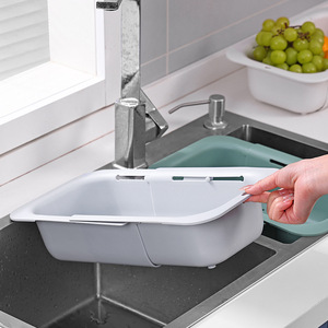 Extensível Cozinha Plastic Sink Colanders & Strainers Basket Para Lavar Legumes e Frutas, Drenar Massas Cozidas e Pratos Secos - Product Image 4