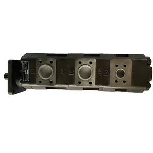 Pompe hydraulique à engrenages tandem multi-sections, pompe à huile hydraulique combinée à trois étages pour engins de construction, vente en gros OEM - Product Image 2