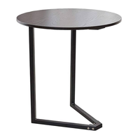Table centrale de salon de style unique en bois massif avec pieds en métal Table à thé irrégulière Tables basses d'appoint disponibles à bas prix
