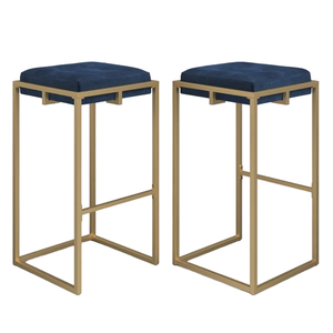 Taburete Otomano Redondo de Metal, Mueble para Sala de Estar, Taburete de Oficina, Otomano de Terciopelo, Reposapiés, Puff, Decoración para el Hogar - Product Image 4