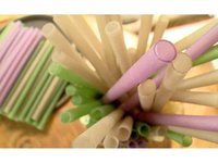Pailles à boire en riz comestibles écologiques, durables, biodégradables, sans danger pour les enfants et les adultes