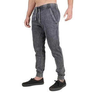 Pantalon de survêtement pour homme délavé à l'acide pantalon de survêtement en coton vintage de haute qualité personnalisable taille moyenne 100% coton - Product Image 1