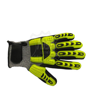 Gants de travail robustes pour adultes avec protection des jointures en TPR, résistants aux coupures et anti-vibrations - Product Image 6