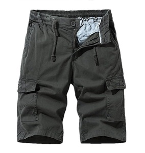 Short Cargo pour Hommes Design Personnalisé Couleur Unie 6 Poches Short Respirant Vente en Gros Summer Street Wear Haute Qualité - Product Image 2