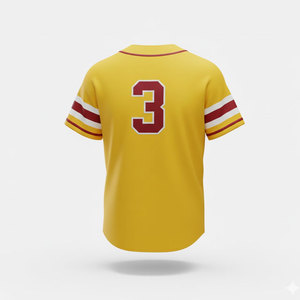 Ensembles de maillots de baseball personnalisés OEM prêts à l'emploi, 100% polyester, tissu respirant et léger pour vêtements de sport, unisexe, adultes - Product Image 2