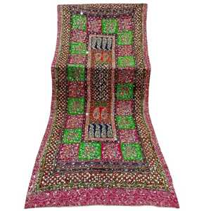 Chales DE TRABAJO DE ESPEJO bordado étnico Kutch Tribal antiguo indio pakistaní mujeres chales Vintage indio Banjara chales - Product Image 1