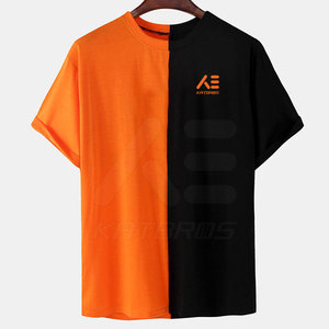 Vente en ligne T-shirt pour homme à manches courtes, col rond, couleur unie, respirant, en coton, tissu doux, matière durable, 220g - Product Image 1