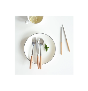 Ensemble de couverts en acier inoxydable comprenant un couteau à steak, une fourchette et une cuillère pour les ustensiles de cuisine et les restaurants - Product Image 1