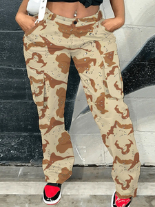 2023 nueva calidad personalizada Jogging Streetwear pantalones Flare Cargo pantalones mujeres Boot Cut Sweat pantalones con transpirable y algodón - Product Image 4