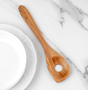 Cuchara para Risotto de Madera de Olivo Hecha a Mano, Ecológica, Sostenible, Diseño Vintage, Reciclable, Resistente al Calor - Product Image 2