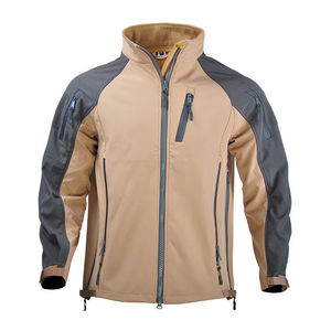 Chaqueta Táctica Personalizada para Hombre, Impermeable, Cortavientos, con Múltiples Bolsillos, Recubierta de Lona, Teñida Lisa, para Uso en Exteriores en Invierno - Product Image 1
