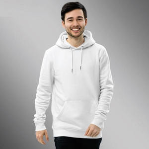 เสื้อสเวตเตอร์สวมหัวโอเวอร์ไซส์สำหรับผู้ชายเสื้อสเวตเตอร์มีฮู้ดไซส์ใหญ่พิเศษปักลายพัฟสำหรับฤดูใบไม้ร่วง - Product Image 1