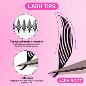 ขนตาปลอมแบบติดเองทรงปีกการ์ตูน รุ่น Tower Spire ขนฟูฟ่อง แบบขนนก  0.07 บางเฉียบ ชิ้นเดียว - Product Image 5