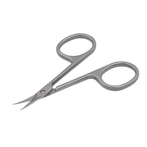 Tijeras de Manicura de la Mejor Calidad, Acabado Lijado, Rectas, Afiladas, Punta Extra Fina, Acero Metálico, Tijeras de Belleza para Cutículas - Product Image 1