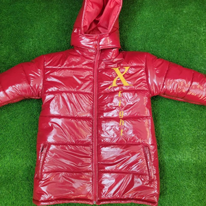 Chaqueta Acolchada de Lana Vintage Personalizable con Logotipo Bordado, Capucha y Patrón de Patchwork 3D, Servicio ODM OEM Disponible, Talla XS para Invierno - Product Image 1