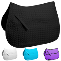 Vente en gros OEM : Tapis de selle anglais pour dressage et saut d'obstacles, personnalisables (logo/taille/couleur), haute qualité, 100% coton, rembourrés en mousse